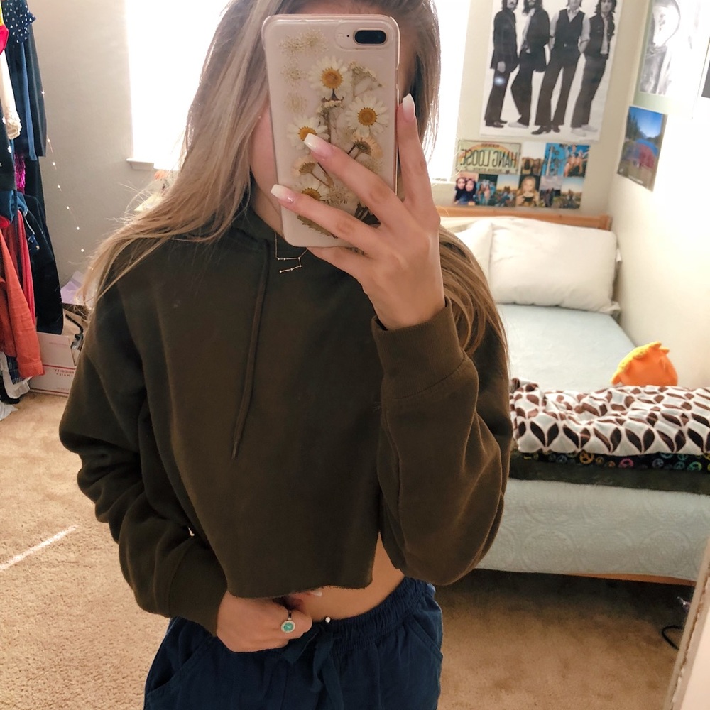 Urban outfitters army green hoodie